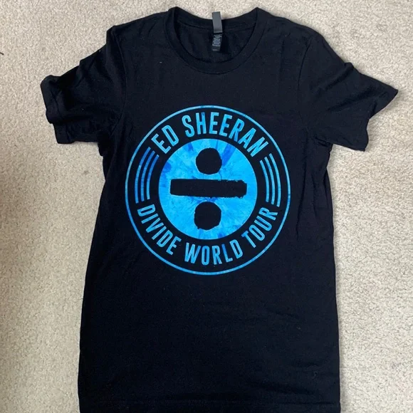 Ed Sheeran Divide Tour Unisex T-Shirt - Official Merch, Soft 100% Cotton, Black (Size S) - View #7